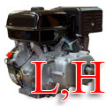 Двигатели с ручным стартером, с понижающим редуктором 2:1,1:6 (L,Н-серия)