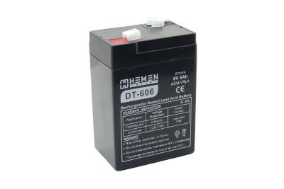 Аккумулятор герметичный 6В 6Aч HEMEN ENERGY DT606(OT6-6/A)(70x48x100mm)(электромашинки)