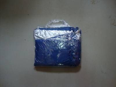 Чехол SAMEWAY 190T для мото 225*98*123 см, полиэстер, бело-синий