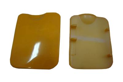 Крышки верхней облицовки спидометра Racer Sagita желтые (ПАРА)