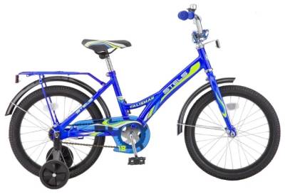 Велосипед 18" СТЕЛС "talisman" (стальной обод, рама 12", цветное седло,синий)