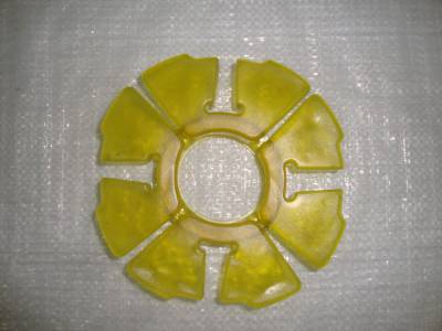 Муфта задней звезды (демпфер заднего колеса) силиконовая желтая OPTIMUS