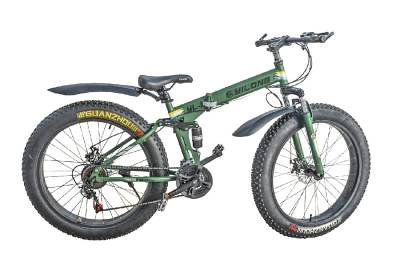 Велосипед 26" Fat BIKE GET WOKE СКЛАДНОЙ LH26-21 (стальная рама, диск торм, 21ск) ЗЕЛЕНЫЙ