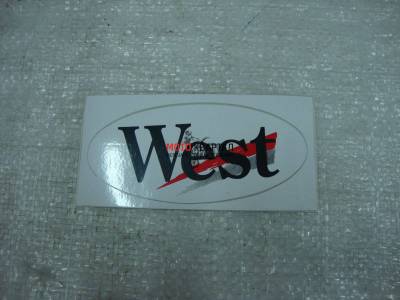 Наклейка "West" (9x17)