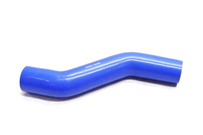 Патрубок радиатора нижний МАЗ, силикон.,синий,армир. L510мм,d70мм. (HH043)
