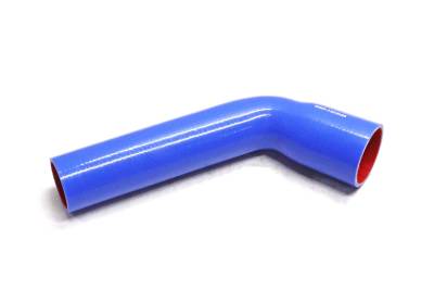 Патрубок радиатора нижний КАМАЗ, силикон.,синий,армир. L450мм,d70/60мм. (HH019)