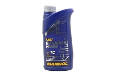 Масло 2T MANNOL OUTBOARD MARINE TC-W3 API TD (1л) п/синт.(для 2-х тактных подвесных лодочных моторов